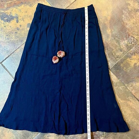 Johnny Was Calme Pom Pom Easy Gauze Maxi Skirt Medium - Picture 5 of 9